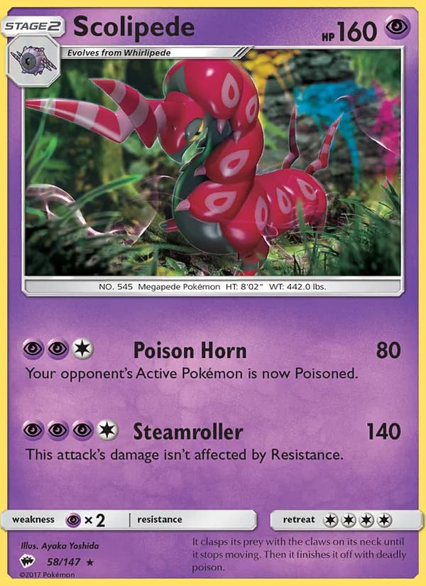 Scolipede — Burning Shadows, Rare