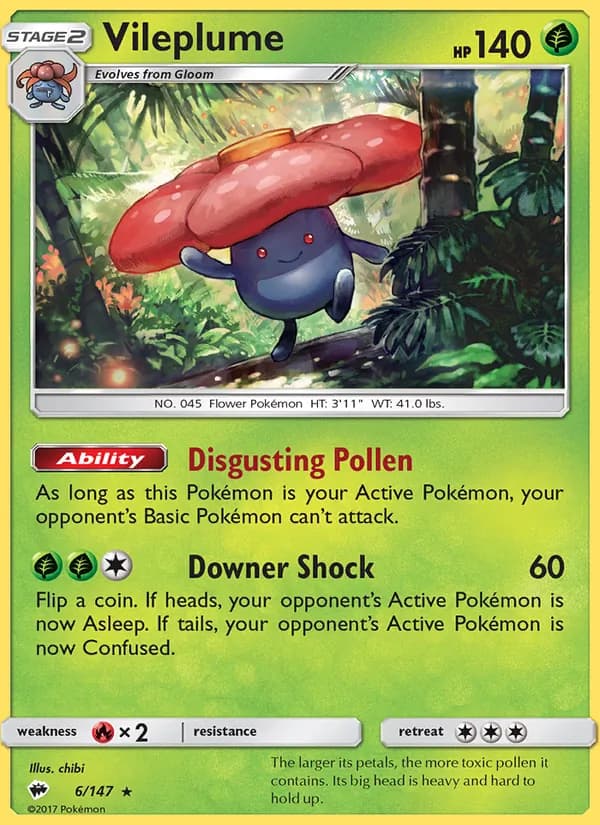 Vileplume — Burning Shadows, Rare