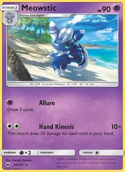 Meowstic — Burning Shadows — Rare