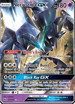 Necrozma GX — Burning Shadows — Ultra Rare