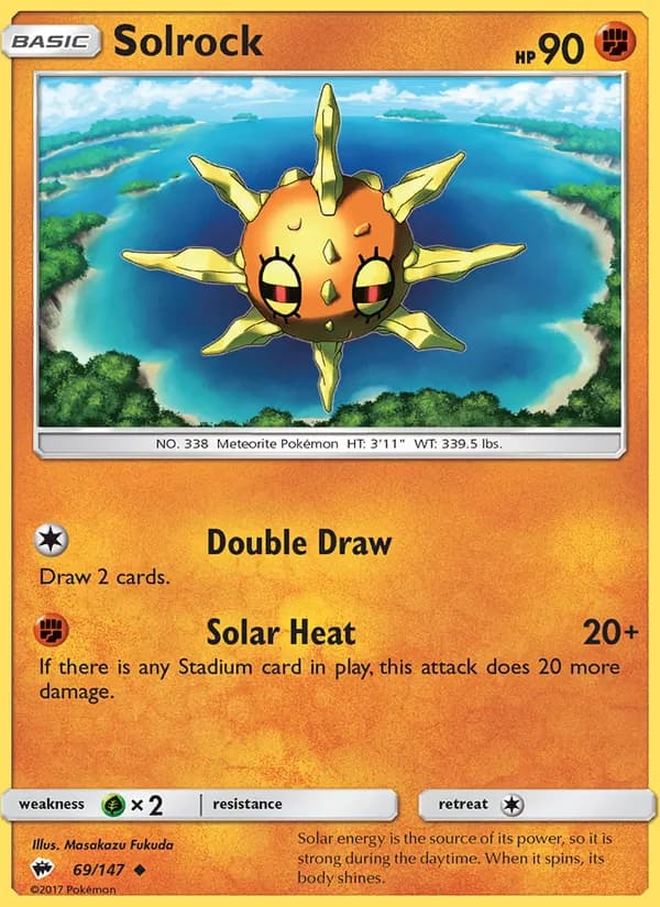 Solrock — Burning Shadows, Uncommon