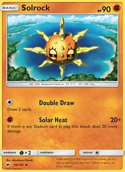 Solrock — Burning Shadows — Uncommon