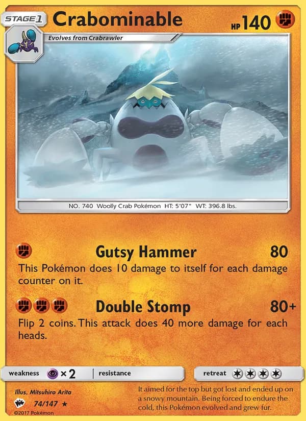 Crabominable — Burning Shadows, Rare