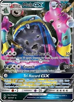 Alolan Muk GX — Burning Shadows — Ultra Rare