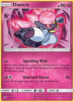 Diancie — Burning Shadows — Rare