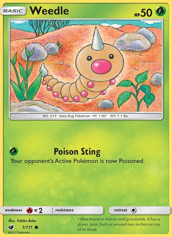 Weedle — Crimson Invasion, Common