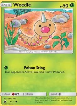 Weedle — Crimson Invasion — Common