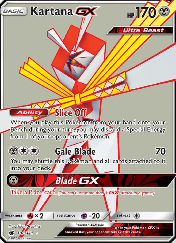 Kartana GX — Crimson Invasion, Ultra Rare