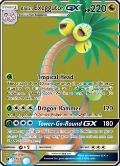 Alolan Exeggutor GX — Crimson Invasion — Ultra Rare