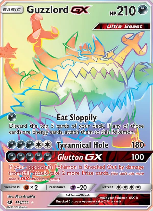 Guzzlord GX — Crimson Invasion, Secret Rare