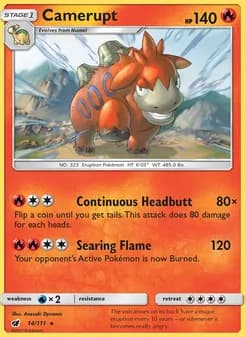 Camerupt — Crimson Invasion — Rare
