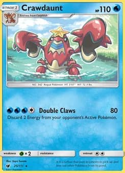 Crawdaunt — Crimson Invasion — Rare