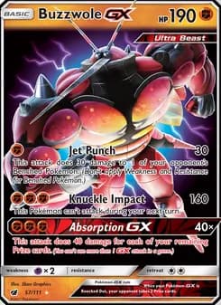 Buzzwole GX — Crimson Invasion — Ultra Rare