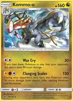 Kommo-o — Crimson Invasion — Rare