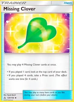 Missing Clover — Ultra Prism — Uncommon