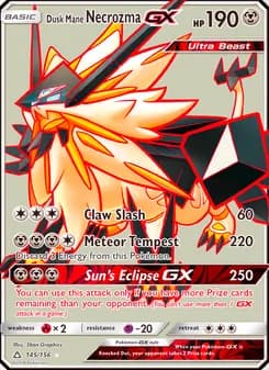 Dusk Mane Necrozma GX — Ultra Prism — Ultra Rare
