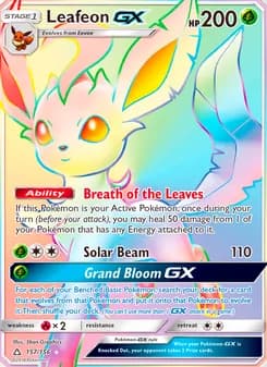 Leafeon GX — Ultra Prism — Secret Rare