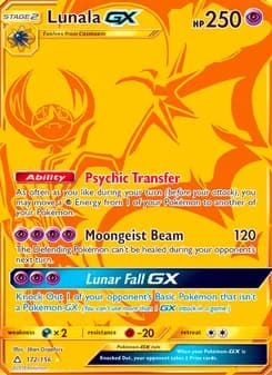 Lunala GX — Ultra Prism — Secret Rare