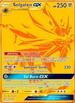 Solgaleo GX — Ultra Prism — Secret Rare