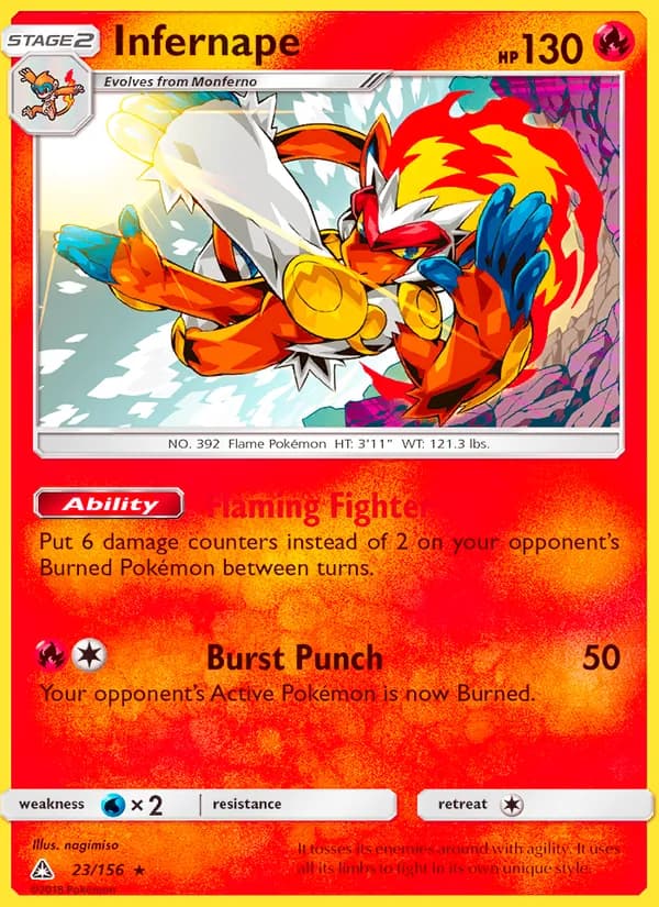Infernape — Ultra Prism, Rare