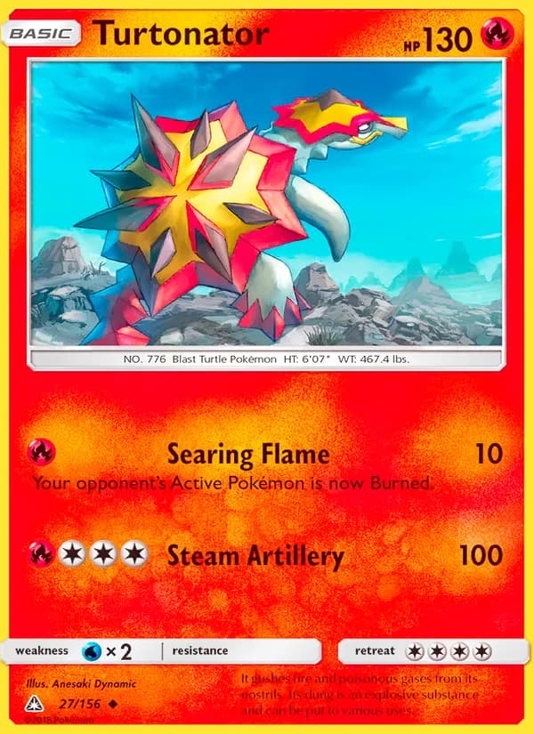 Turtonator — Ultra Prism, Uncommon