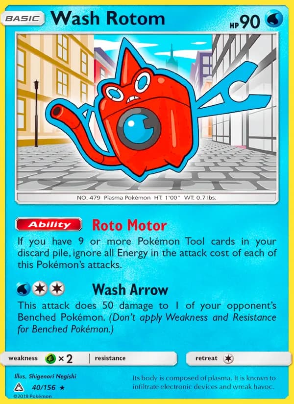 Wash Rotom — Ultra Prism, Rare