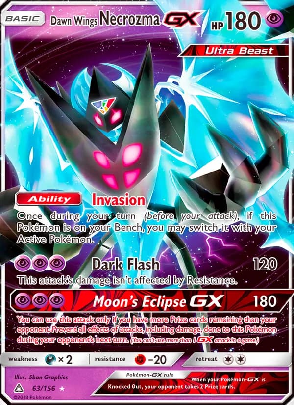 Dawn Wings Necrozma GX — Ultra Prism, Ultra Rare