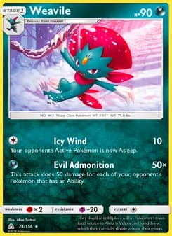 Weavile — Ultra Prism — Rare