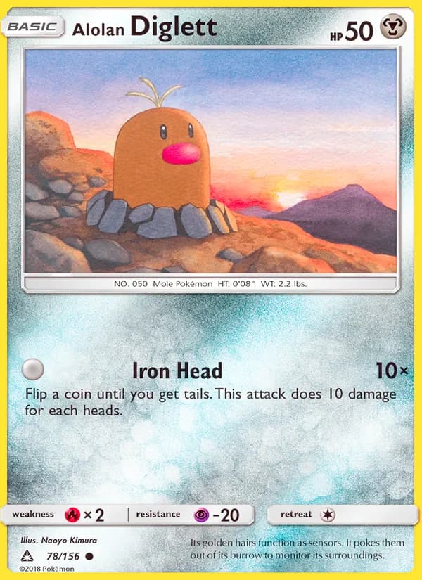 Alolan Diglett — Ultra Prism, Common