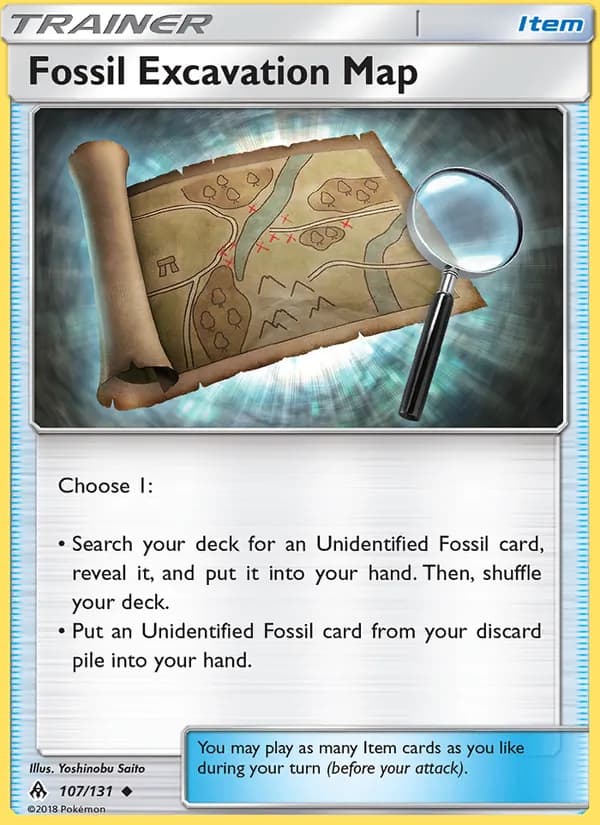 Fossil Excavation Map — Forbidden Light, Uncommon