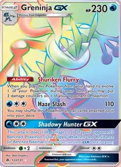 Greninja GX — Forbidden Light — Secret Rare