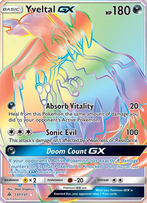 Yveltal GX — Forbidden Light, Secret Rare