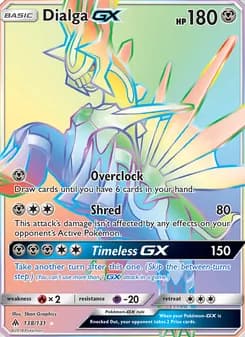 Dialga GX — Forbidden Light — Secret Rare