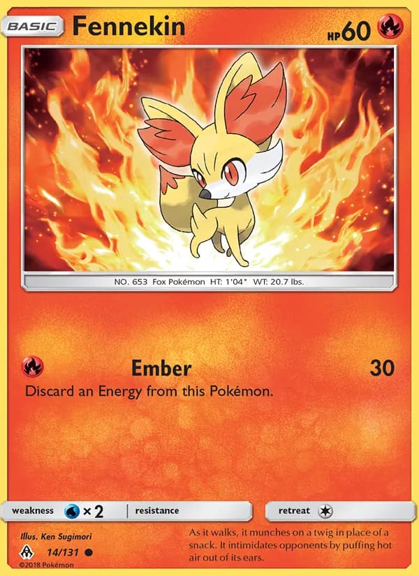 Fennekin — Forbidden Light, Common