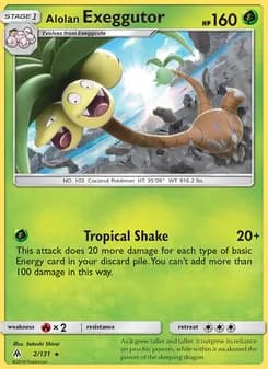 Alolan Exeggutor — Forbidden Light — Rare