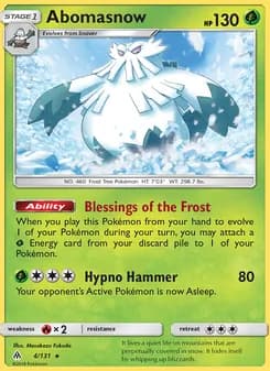 Abomasnow — Forbidden Light — Rare