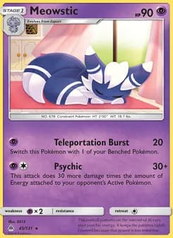 Meowstic — Forbidden Light — Rare