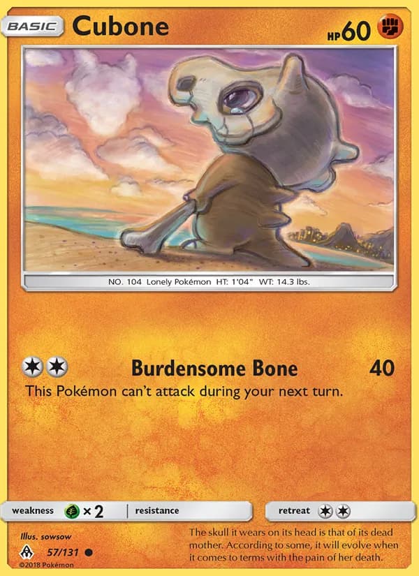 Cubone — Forbidden Light, Common