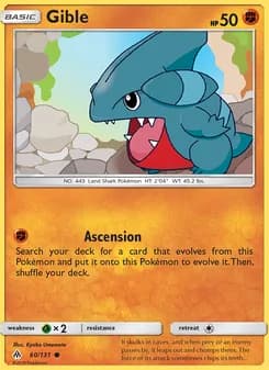 Gible — Forbidden Light — Common