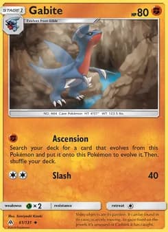 Gabite — Forbidden Light — Uncommon