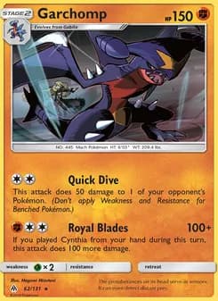 Garchomp — Forbidden Light — Rare