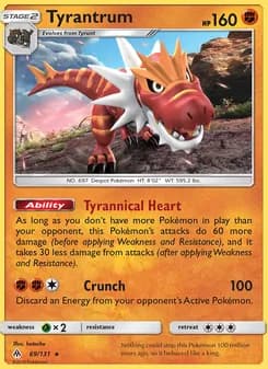 Tyrantrum — Forbidden Light — Rare