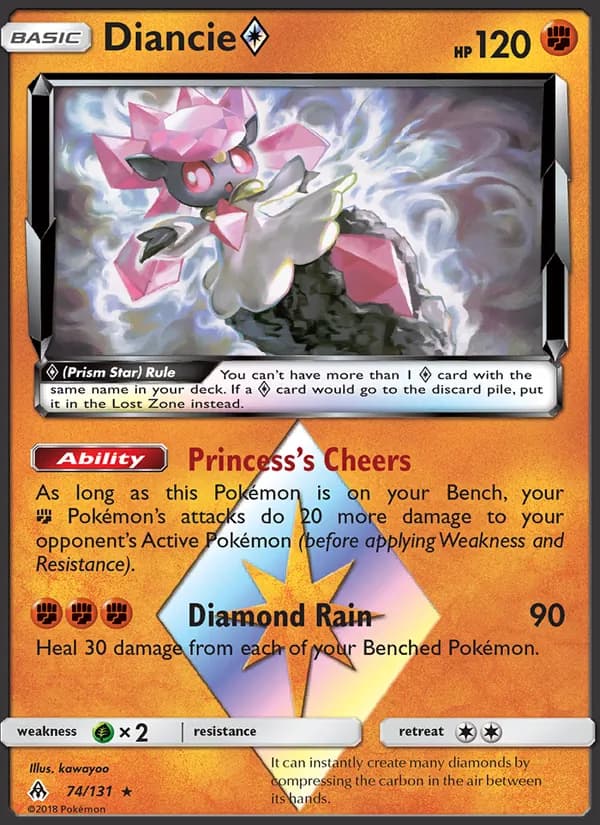 Diancie ◇ — Forbidden Light, Rare