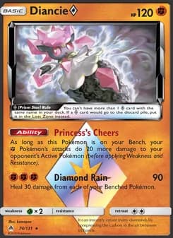 Diancie ◇ — Forbidden Light — Rare