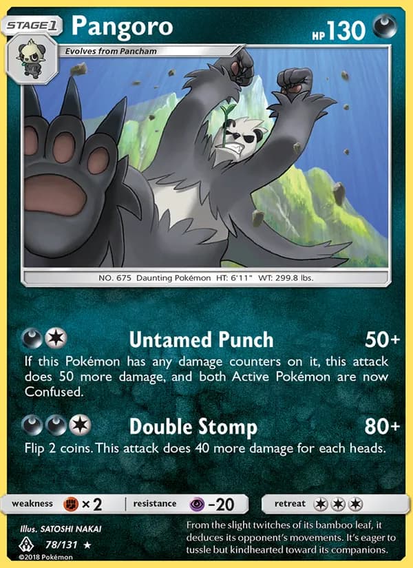 Pangoro — Forbidden Light, Rare