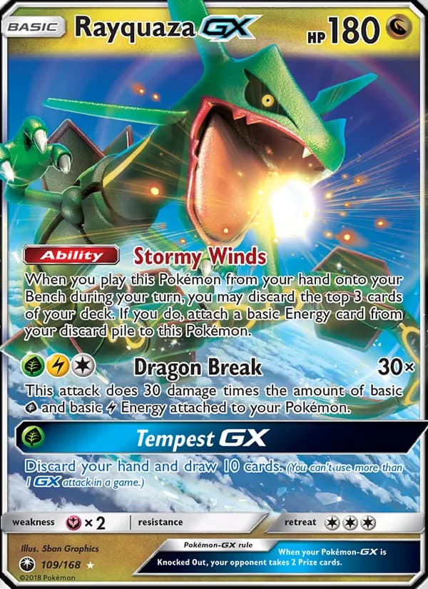 Rayquaza GX — Celestial Storm, Ultra Rare