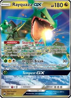 Rayquaza GX — Celestial Storm — Ultra Rare