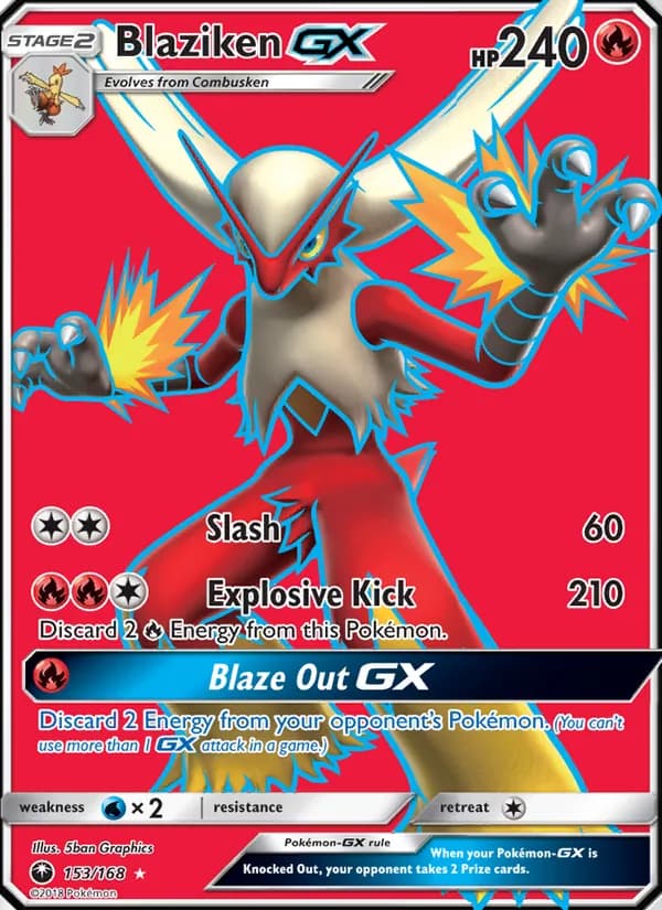 Blaziken GX — Celestial Storm, Ultra Rare