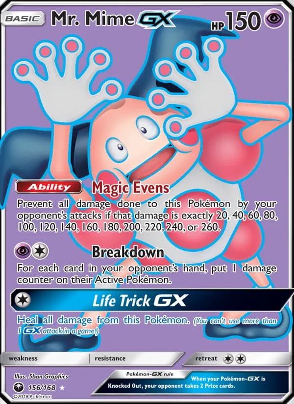 Mr. Mime GX — Celestial Storm, Ultra Rare