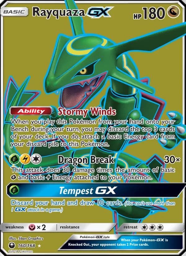 Rayquaza GX — Celestial Storm, Ultra Rare